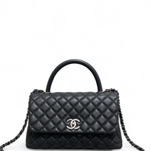 Chanel Medium Coco Handle Caviar Black