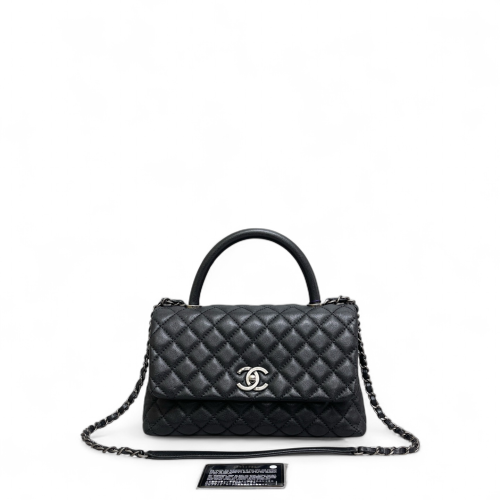 Chanel Medium Coco Handle Caviar Black