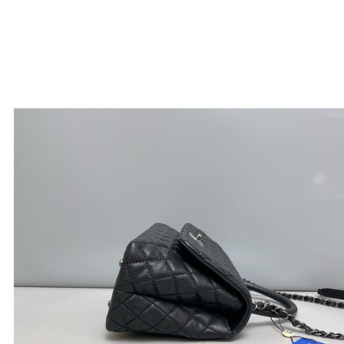 Chanel Medium Coco Handle Caviar Black