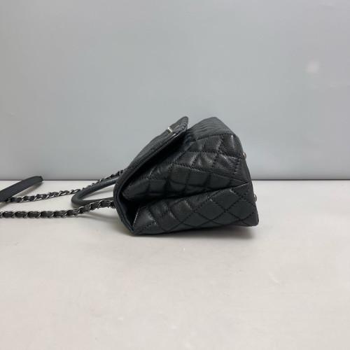 Chanel Medium Coco Handle Caviar Black