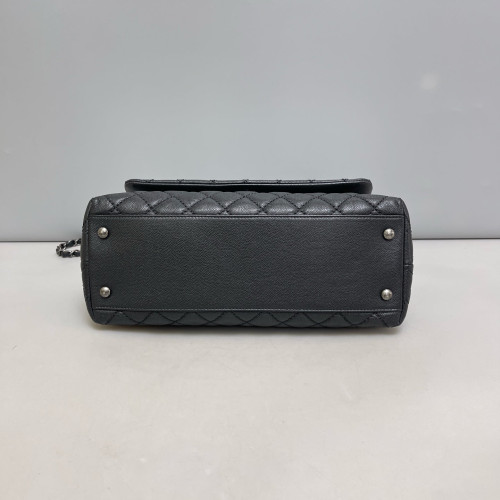 Chanel Medium Coco Handle Caviar Black