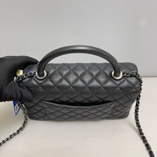 Chanel Medium Coco Handle Caviar Black