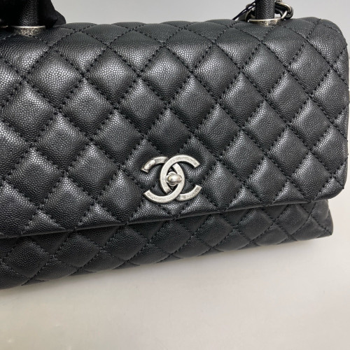 Chanel Medium Coco Handle Caviar Black