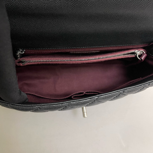 Chanel Medium Coco Handle Caviar Black