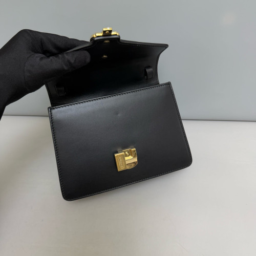 Gucci Web Mini Sylvie Top Handle Calfskin Black Green Red