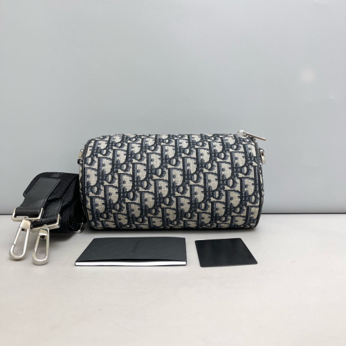 Dior Roller Messenger Bag Oblique Blue Beige