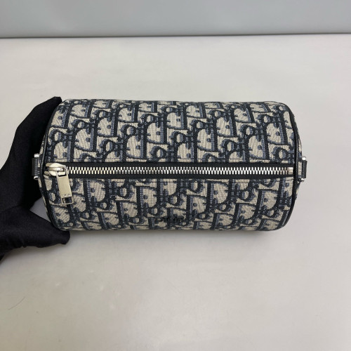 Dior Roller Messenger Bag Oblique Blue Beige