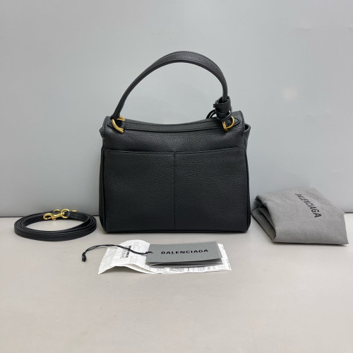 Balenciaga Rodeo Mini Handbag Grained Calfskin Black
