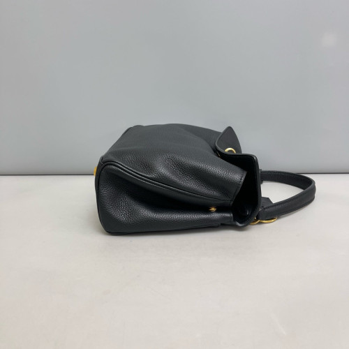 Balenciaga Rodeo Mini Handbag Grained Calfskin Black