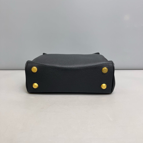 Balenciaga Rodeo Mini Handbag Grained Calfskin Black