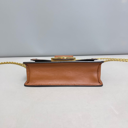 Louis Vuitton Dauphine Chain Wallet Monogram Brown