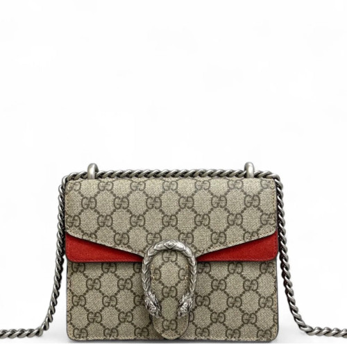 Gucci Small Dionysus GG Monogram Red Brown