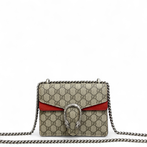Gucci Small Dionysus GG Monogram Red Brown