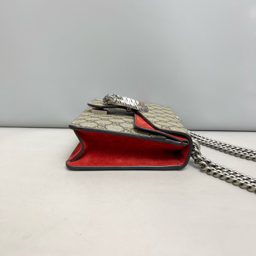 Gucci Small Dionysus GG Monogram Red Brown