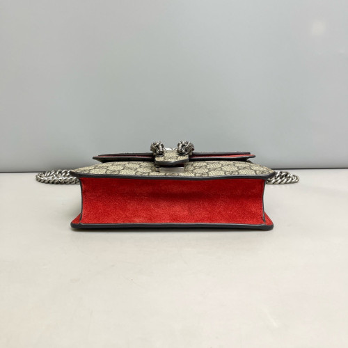 Gucci Small Dionysus GG Monogram Red Brown