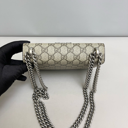 Gucci Small Dionysus GG Monogram Red Brown