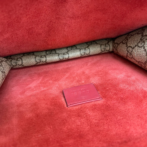 Gucci Small Dionysus GG Monogram Red Brown