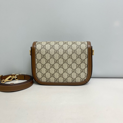 Gucci Small Horsebit 1955 GG Monogram Tan Beige Gucci Small Horsebit 1955 GG Monogram Tan Beige