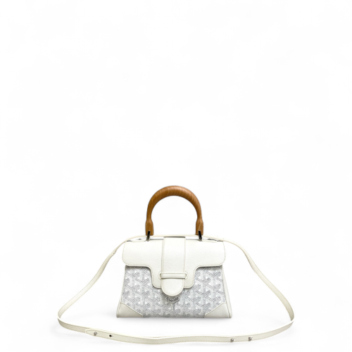 Goyard Mini Saigon Goyardine Wood White Grey