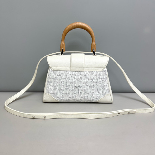 Goyard Mini Saigon Goyardine Wood White Grey