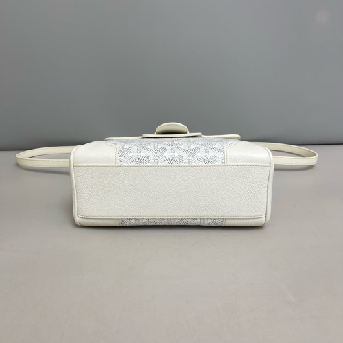 Goyard Mini Saigon Goyardine Wood White Grey