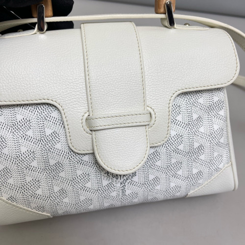 Goyard Mini Saigon Goyardine Wood White Grey