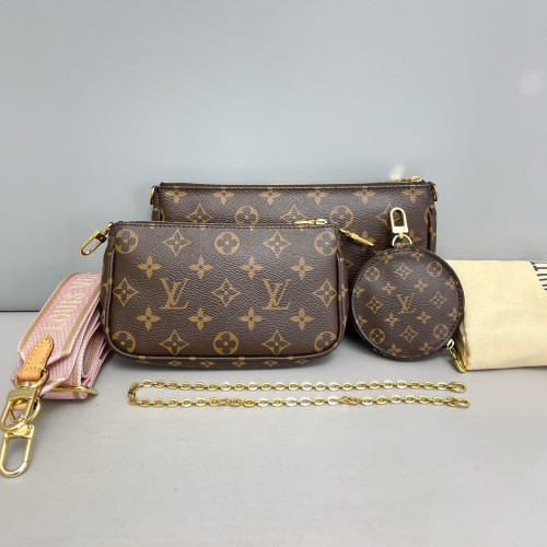Louis Vuitton Multi Pochette Accessories Monogram Brown