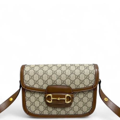 Gucci Medium Horsebit 1955 GG Monogram Tan