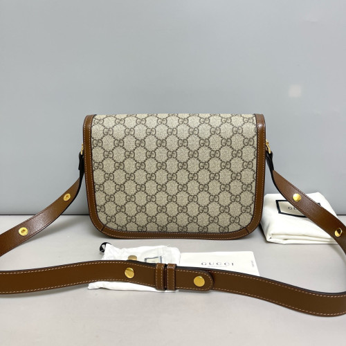 Gucci Medium Horsebit 1955 GG Monogram Tan