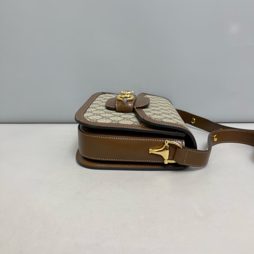 Gucci Medium Horsebit 1955 GG Monogram Tan