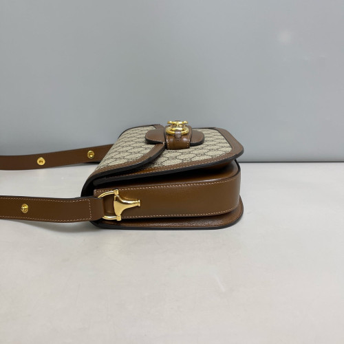 Gucci Medium Horsebit 1955 GG Monogram Tan