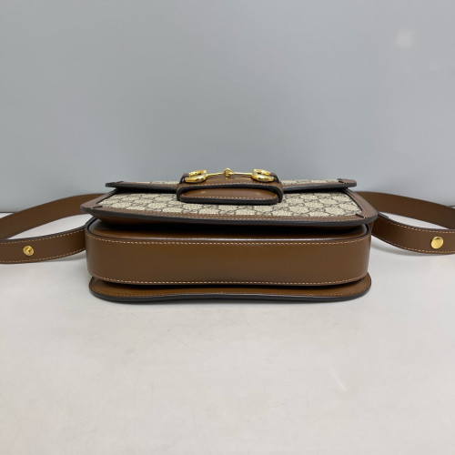 Gucci Medium Horsebit 1955 GG Monogram Tan