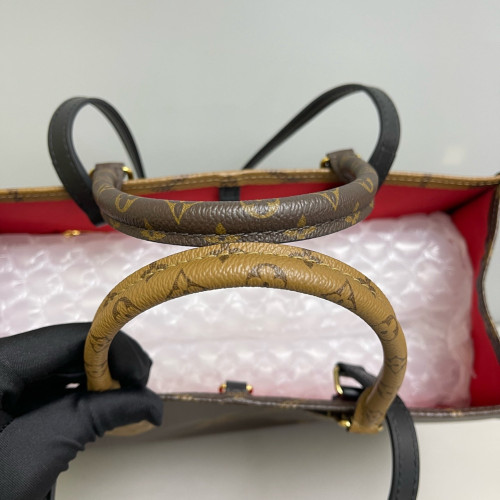 Louis Vuitton Onthego MM Reverse Monogram Giant Brown