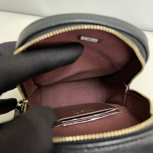 Chanel Quilted CC Mini Classic Backpack Grained Calfskin Black