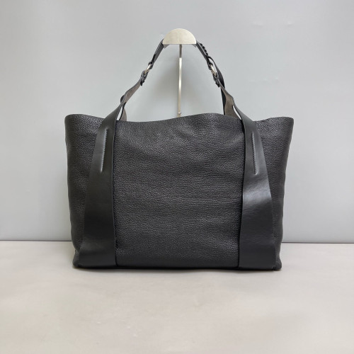 Miu Miu Tote Bag Grained Calfskin Calfskin Black
