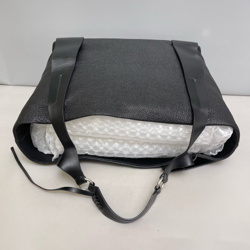 Miu Miu Tote Bag Grained Calfskin Calfskin Black
