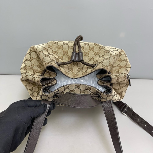 Gucci Backpack GG Monogram Beige Brown