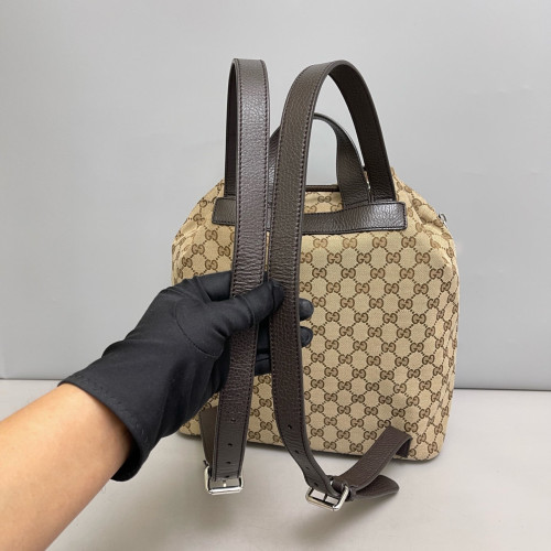 Gucci Backpack GG Monogram Beige Brown