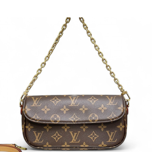 Louis Vuitton Ivy Wallet On Chain Monogram Brown
