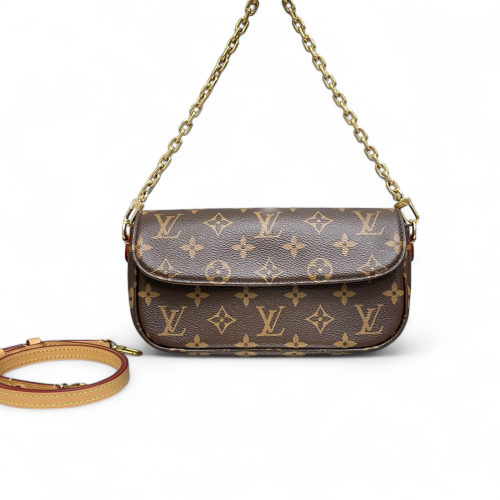 Louis Vuitton Ivy Wallet On Chain Monogram Brown