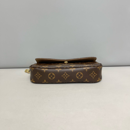 Louis Vuitton Ivy Wallet On Chain Monogram Brown