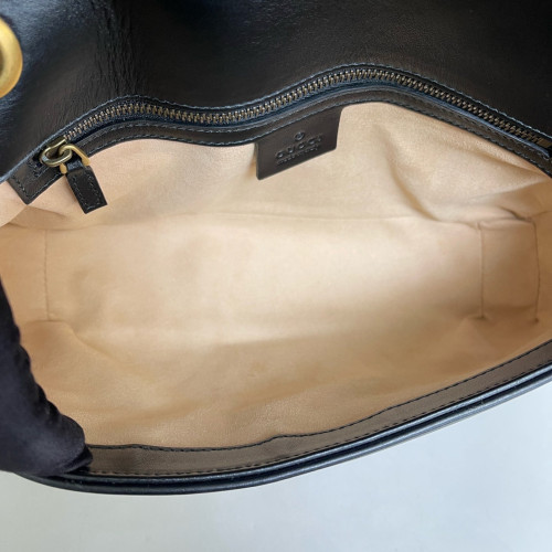 Gucci Matelasse Medium GG Marmont Calfskin Black Gucci Matelasse Medium GG Marmont Calfskin Black