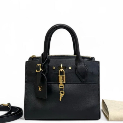 Louis Vuitton City Steamer Mini Calfskin Black