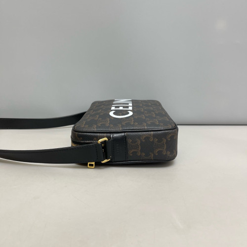 Celine Camera Case Triomphe Black Brown