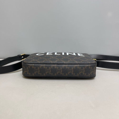 Celine Camera Case Triomphe Black Brown