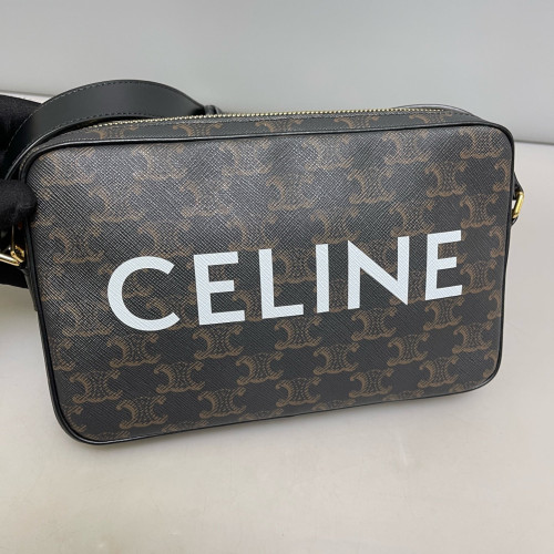 Celine Camera Case Triomphe Black Brown