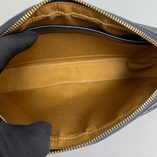 Celine Camera Case Triomphe Black Brown