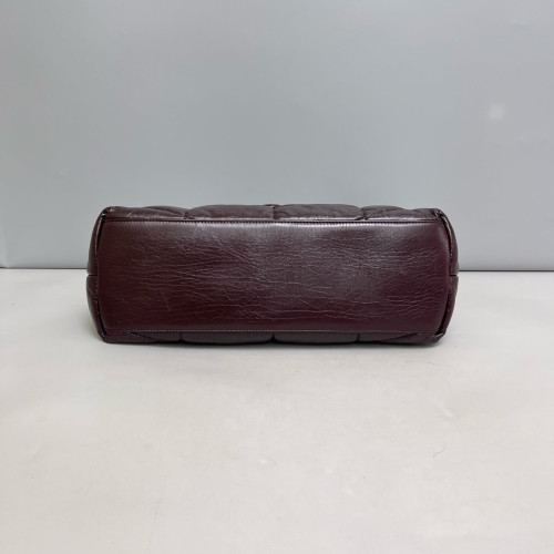 Yves Saint Laurent Medium Loulou Chain Calfskin Burgundy