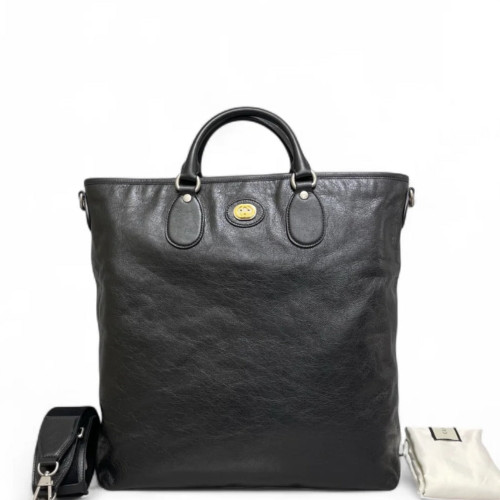 Gucci Tote Bag Calfskin Black