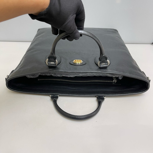 Gucci Tote Bag Calfskin Black